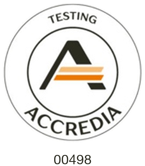 Marchio ACCREDIA — Laboratorio di prova n. 00498 (TESTING)
